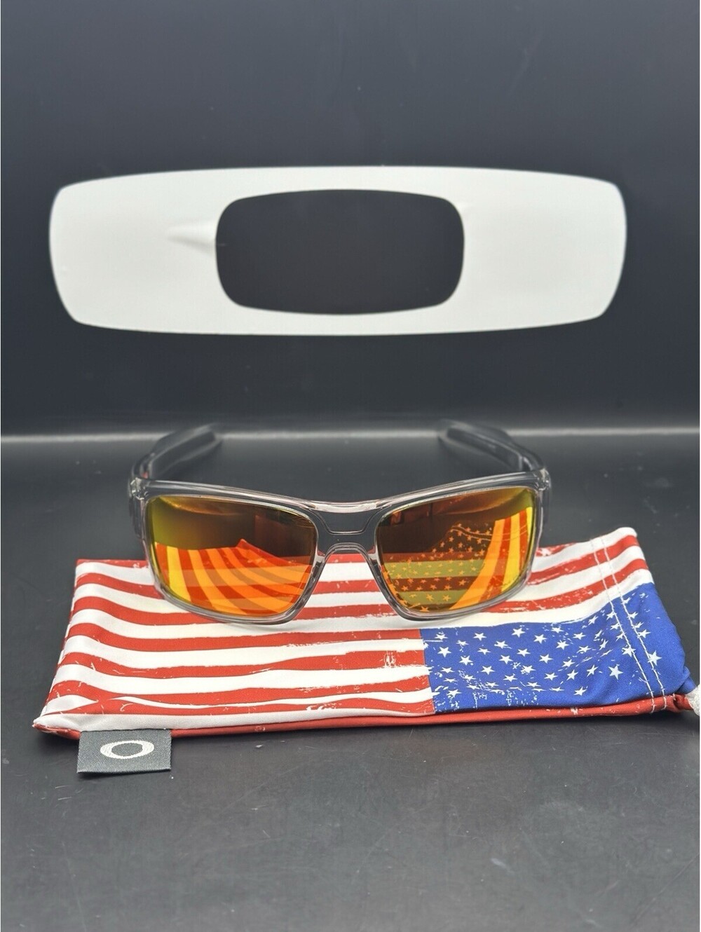 Oakley Turbine Grey Smoke/Prizm Ruby Iridium Polarized Lenses OO9263-5763